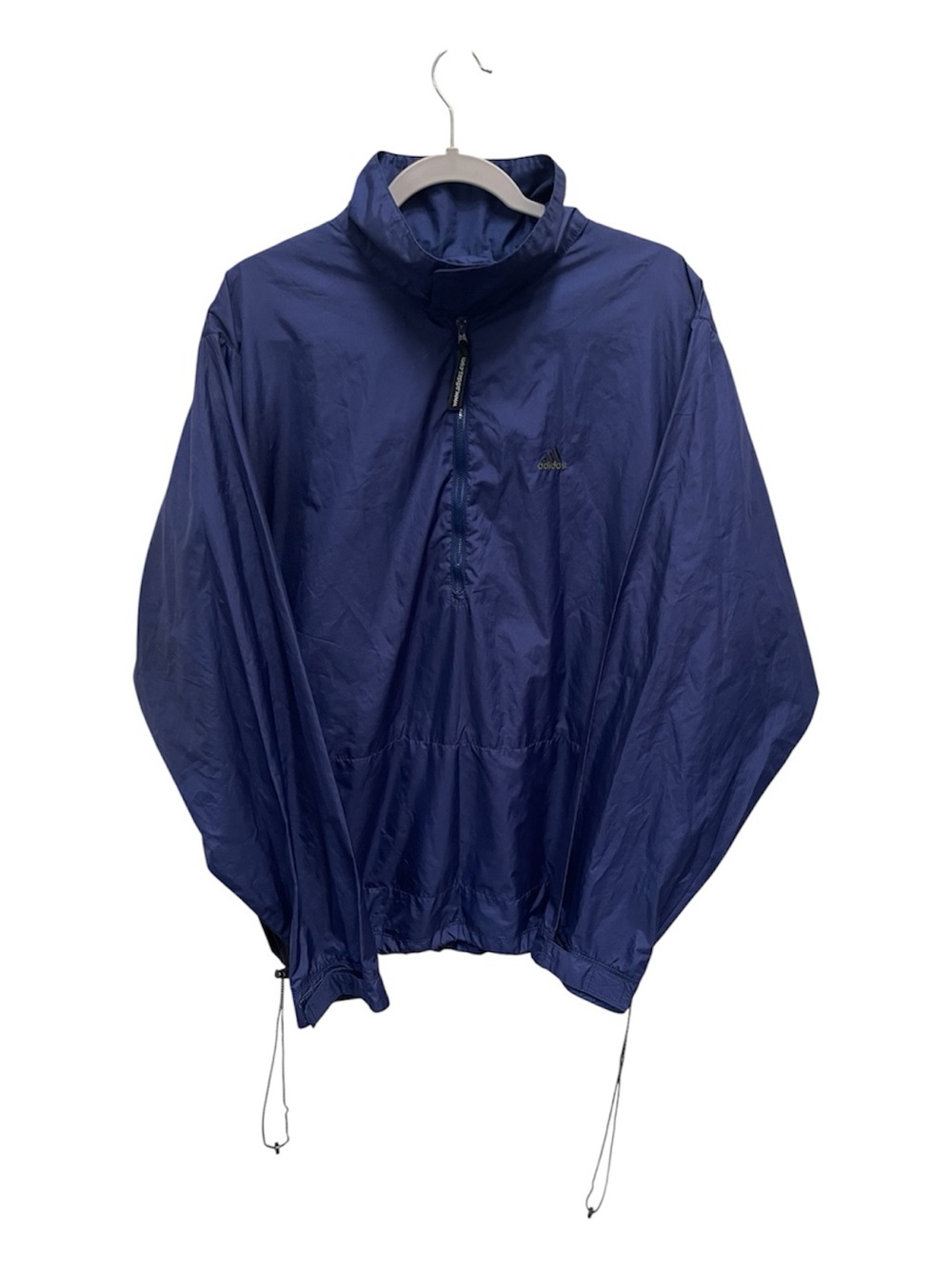 Adidas Navy Stadium Windbreaker 1/4 Zip Jacket Size Large